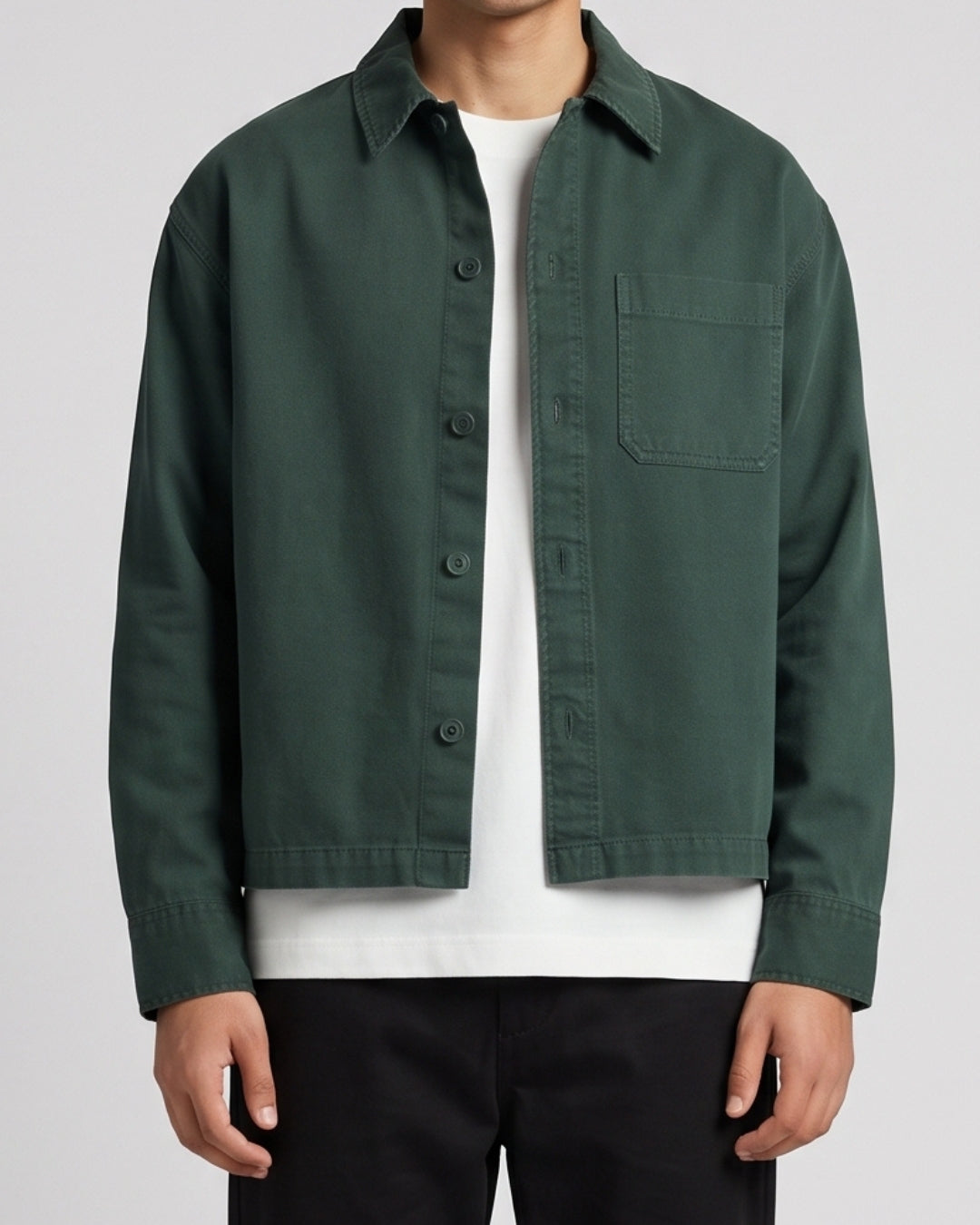 Classic Forest Green Casual Shirt
