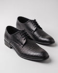 Classic Black Patterned Derby