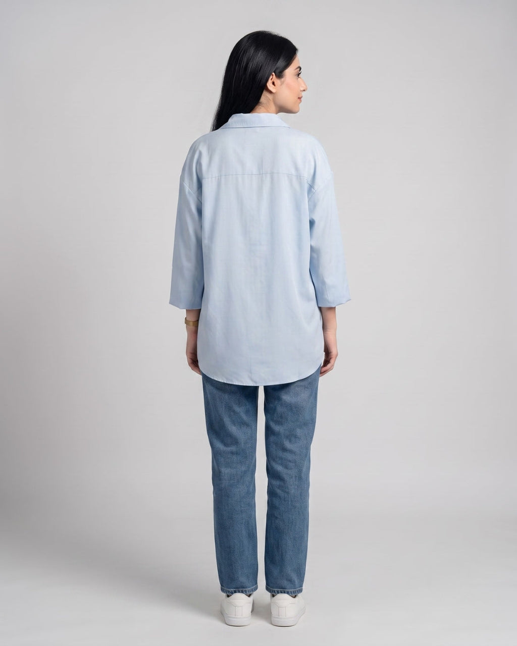 Relaxed Fit Button-Down Overshirt