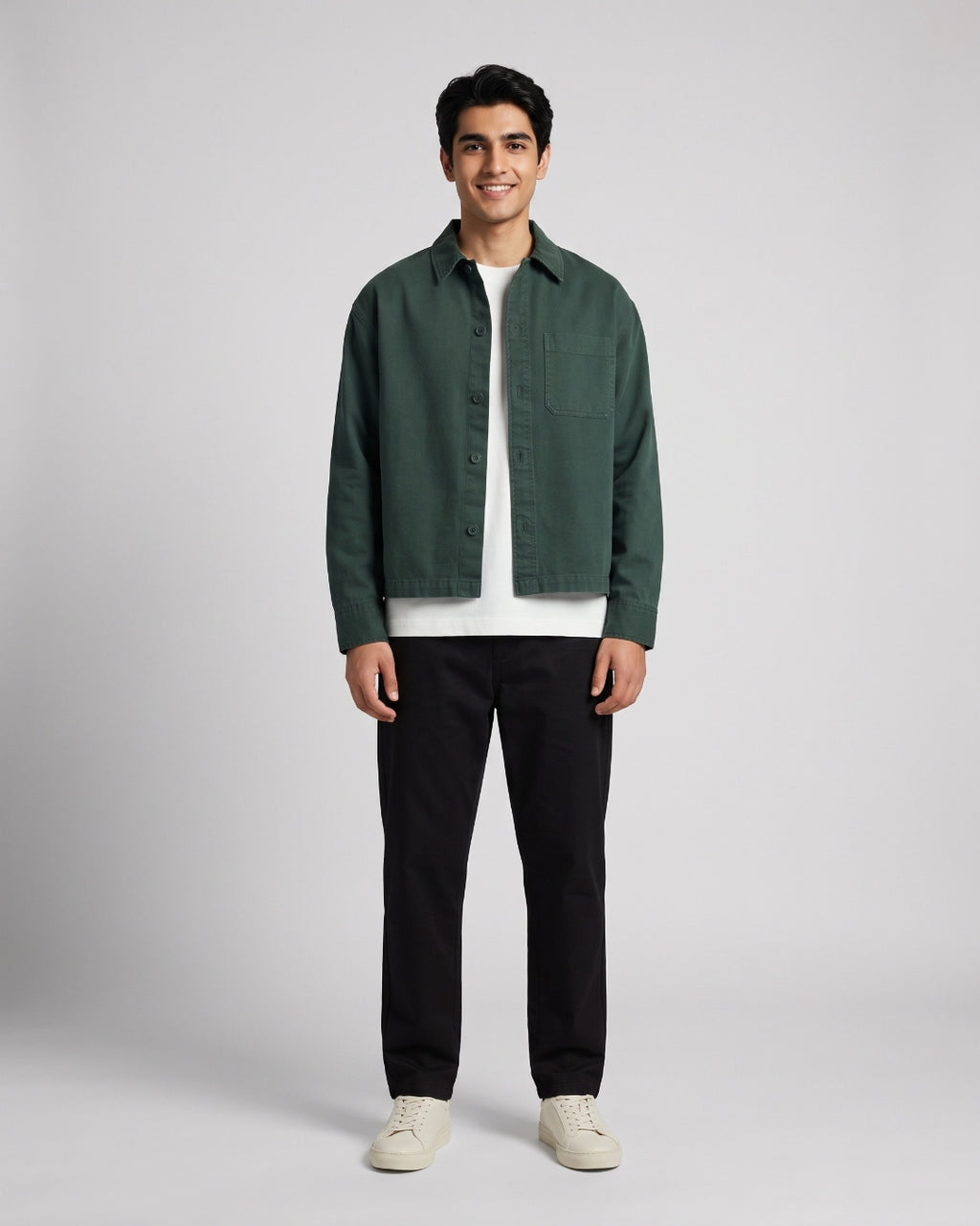 Classic Forest Green Casual Shirt