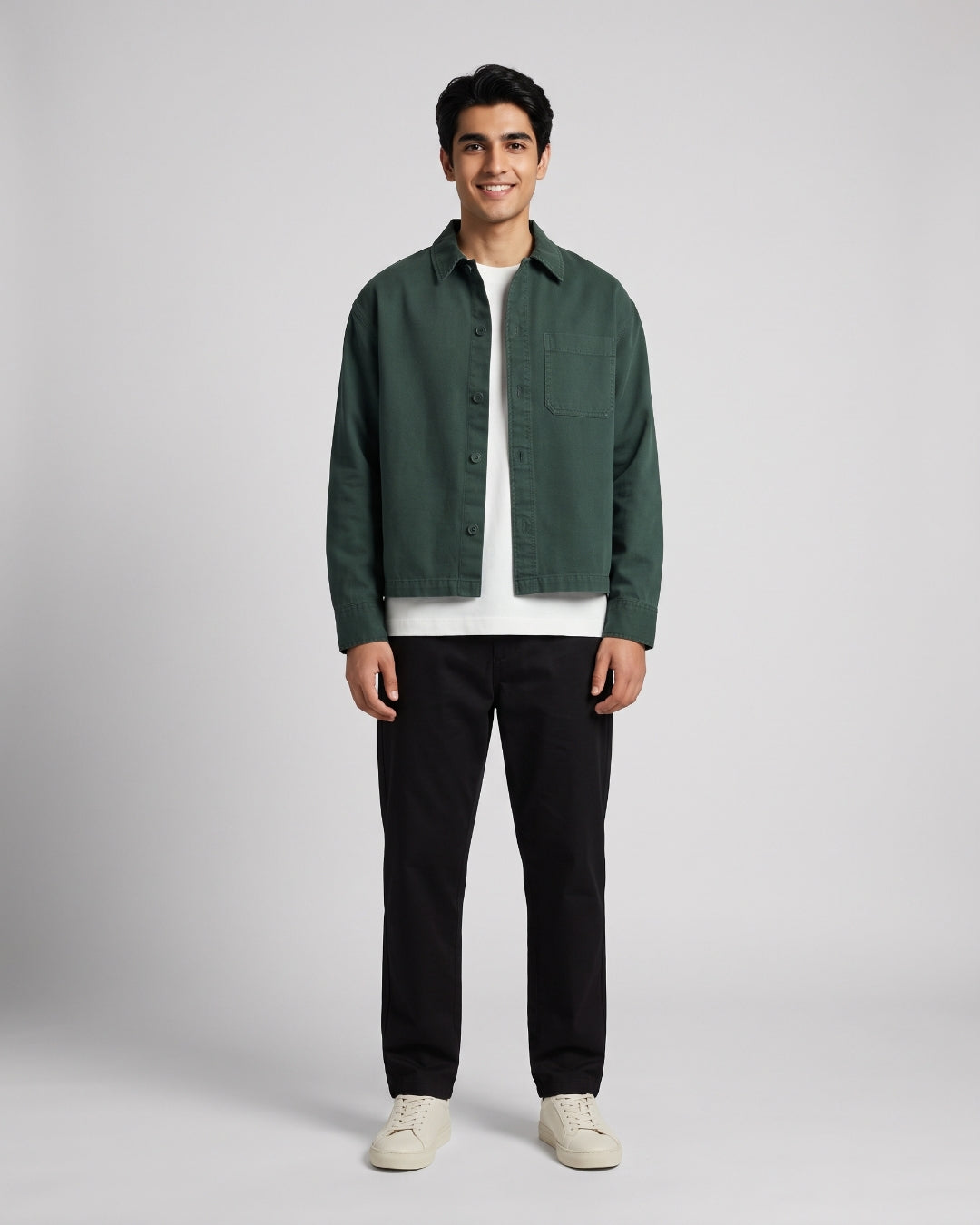 Classic Forest Green Casual Shirt