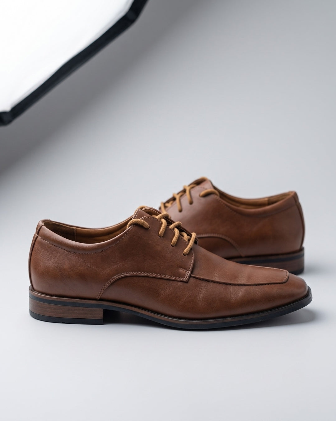 Classic Brown Moc-Toe Lace-Up