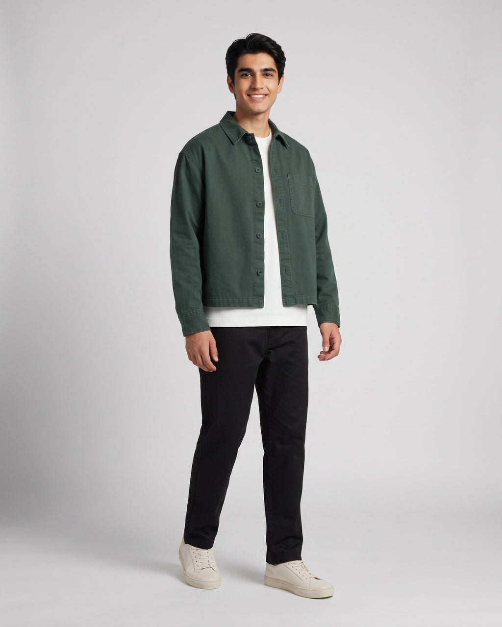 Classic Forest Green Casual Shirt