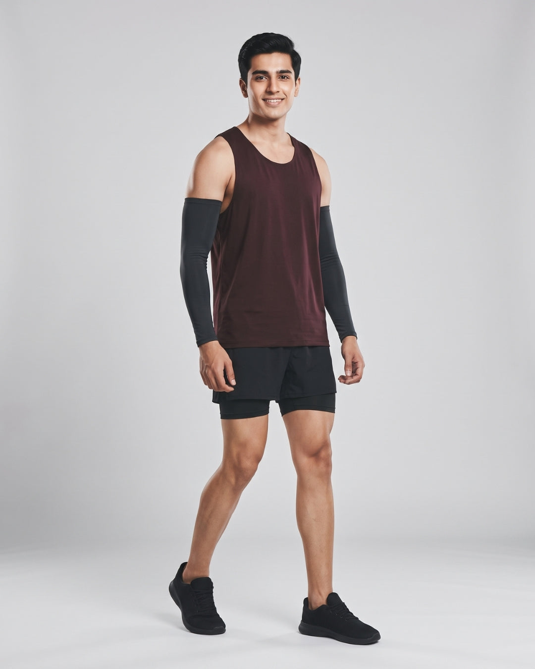 Classic Maroon Athletic Tank Top