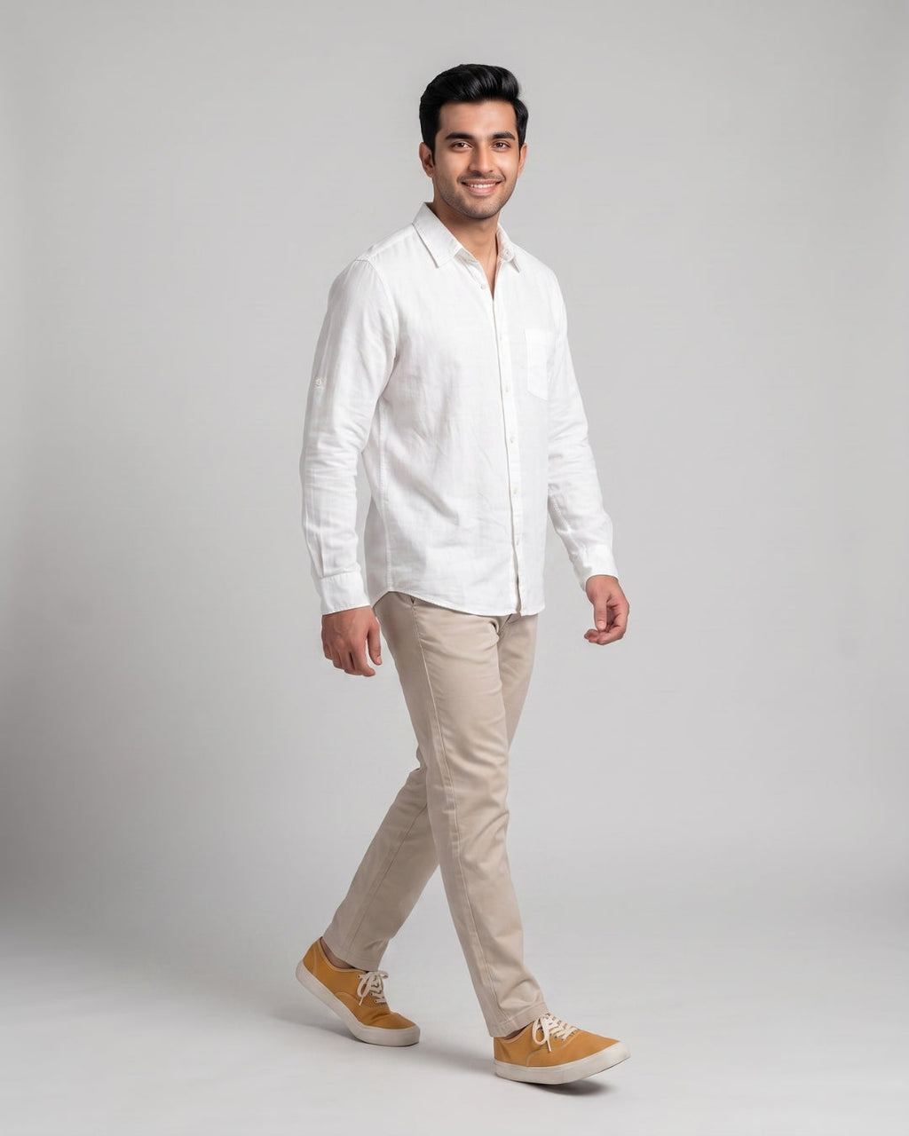 Relaxed Fit Button-Down Shirt