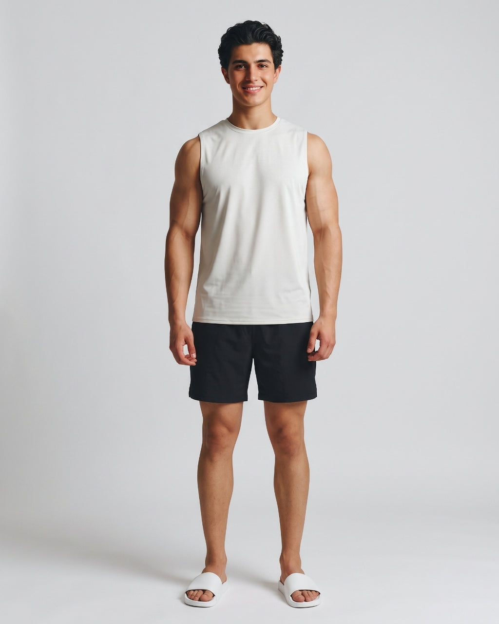 Classic Off-White Athletic Tank Top