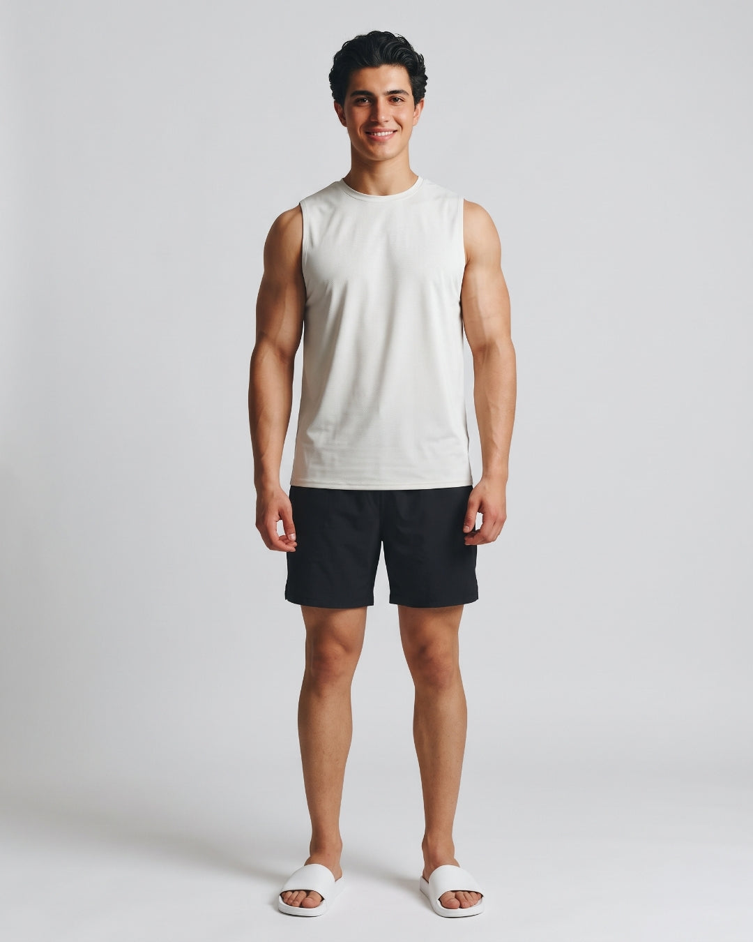Classic Off-White Athletic Tank Top
