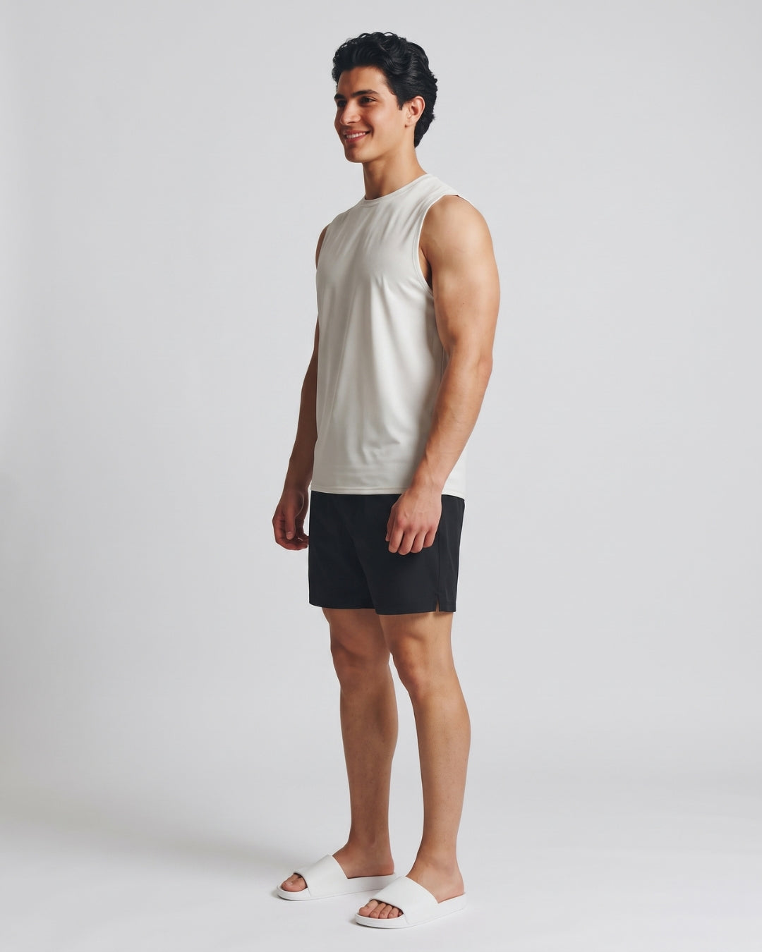 Classic Off-White Athletic Tank Top