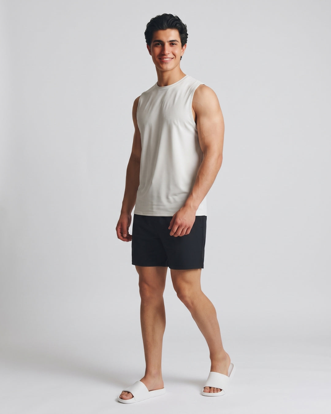 Classic Off-White Athletic Tank Top