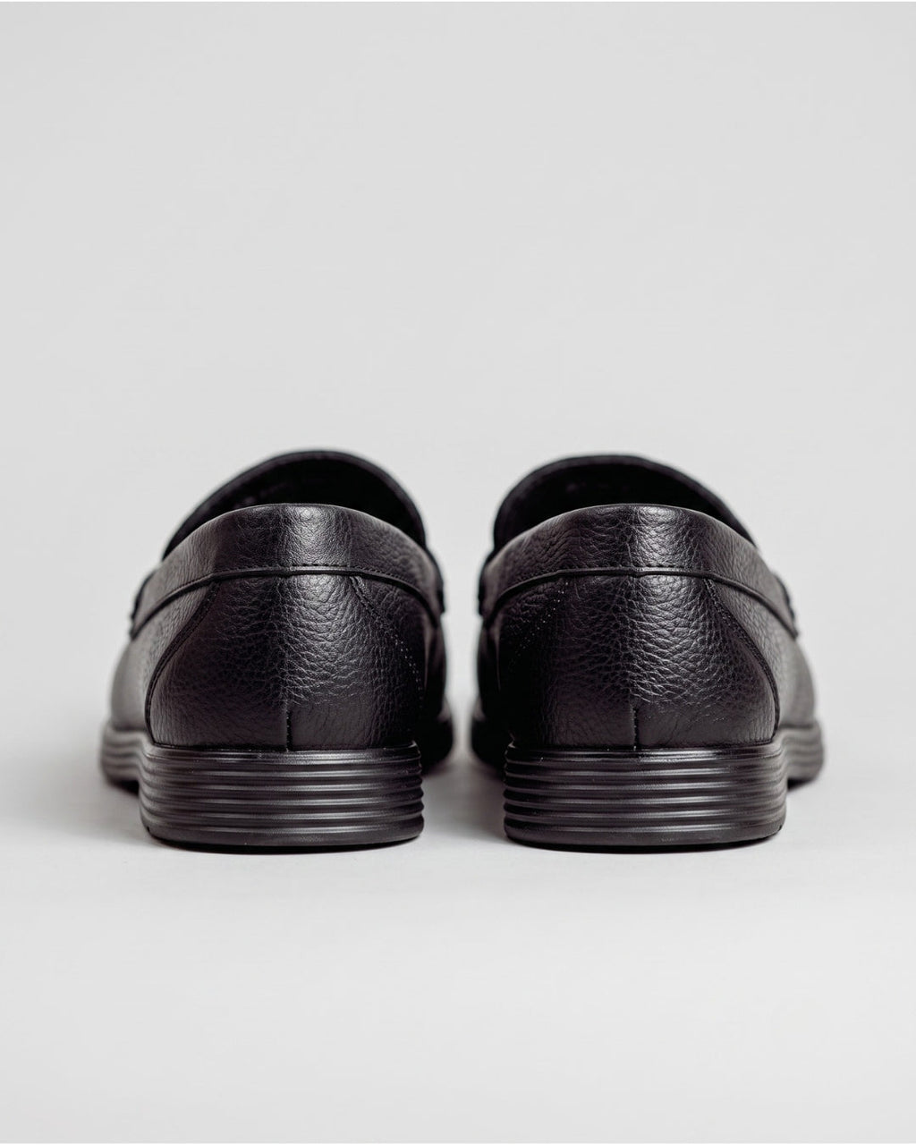 Black Croc-Embossed Penny Loafer