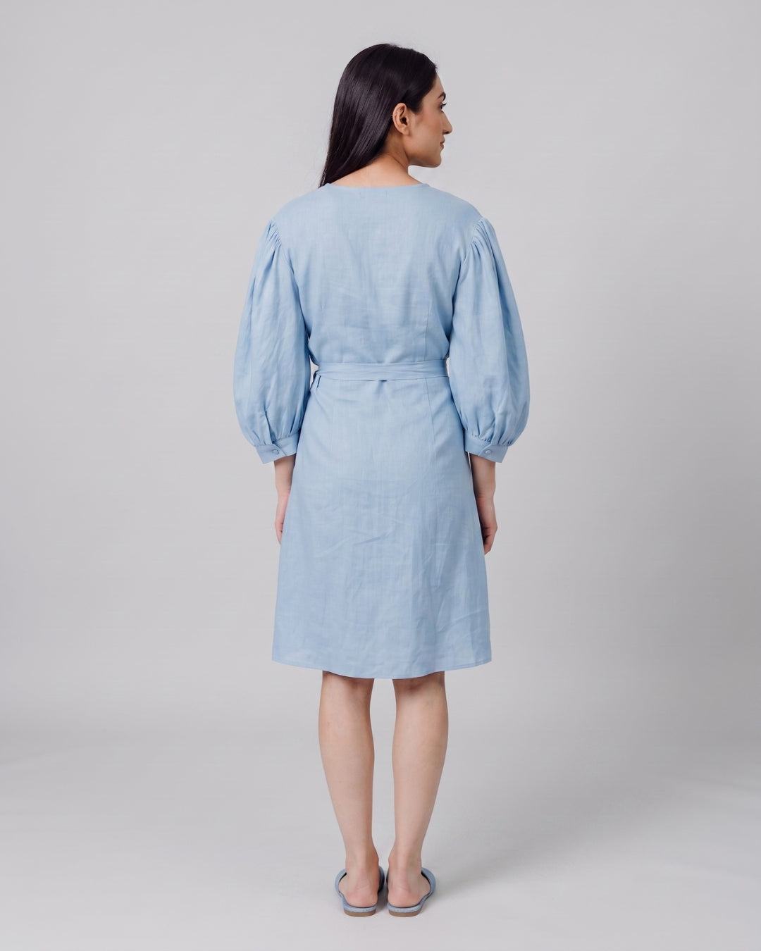 Classic V-Neck Wrap Dress