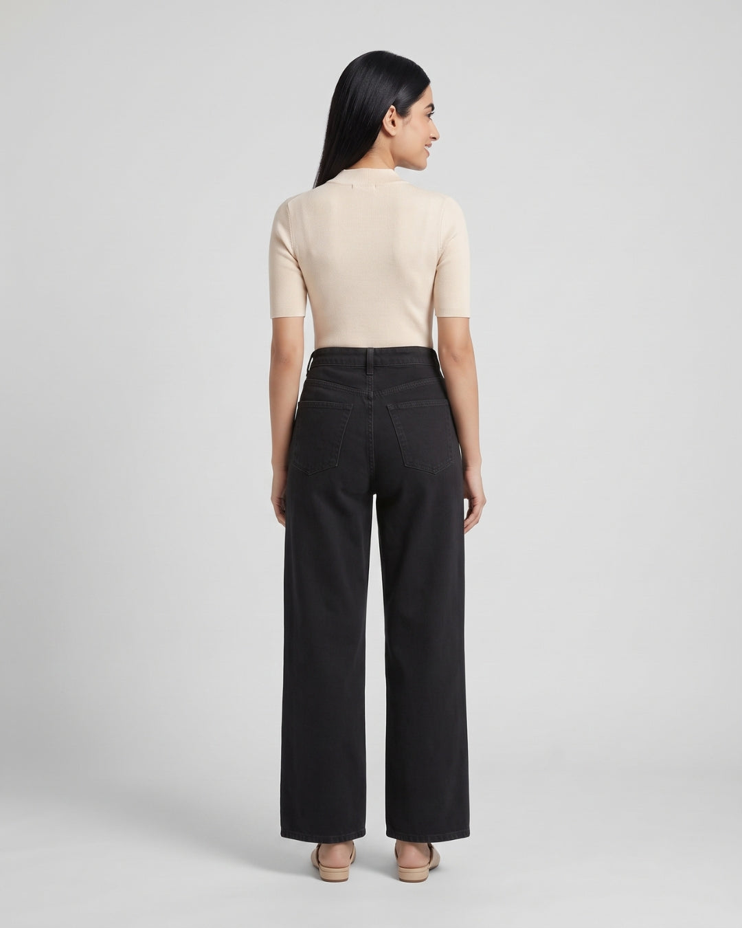 Classic High-Rise Black Jeans