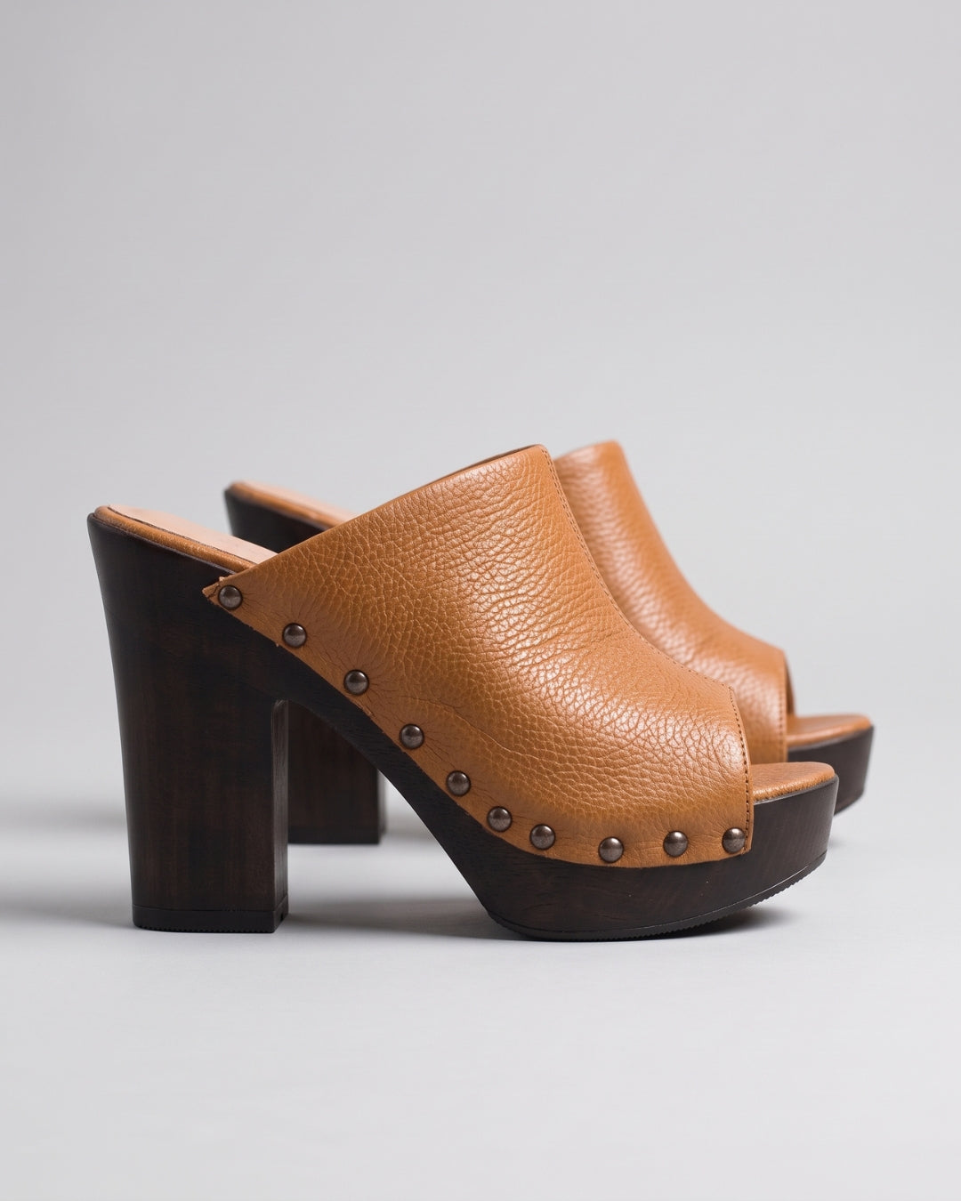 Classic Studded Leather Mules
