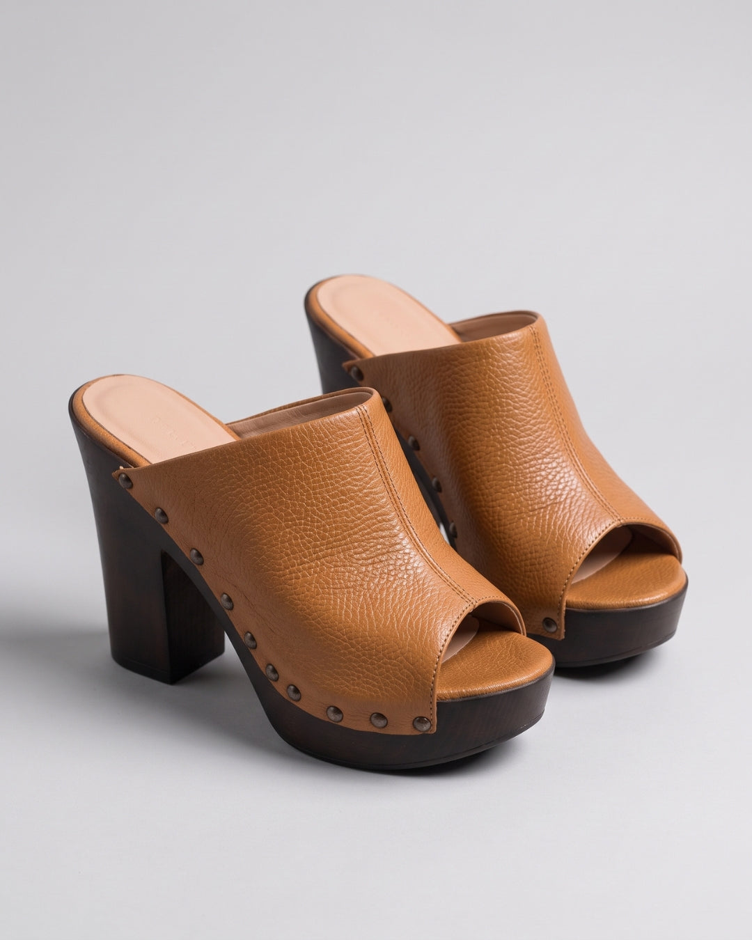 Classic Studded Leather Mules