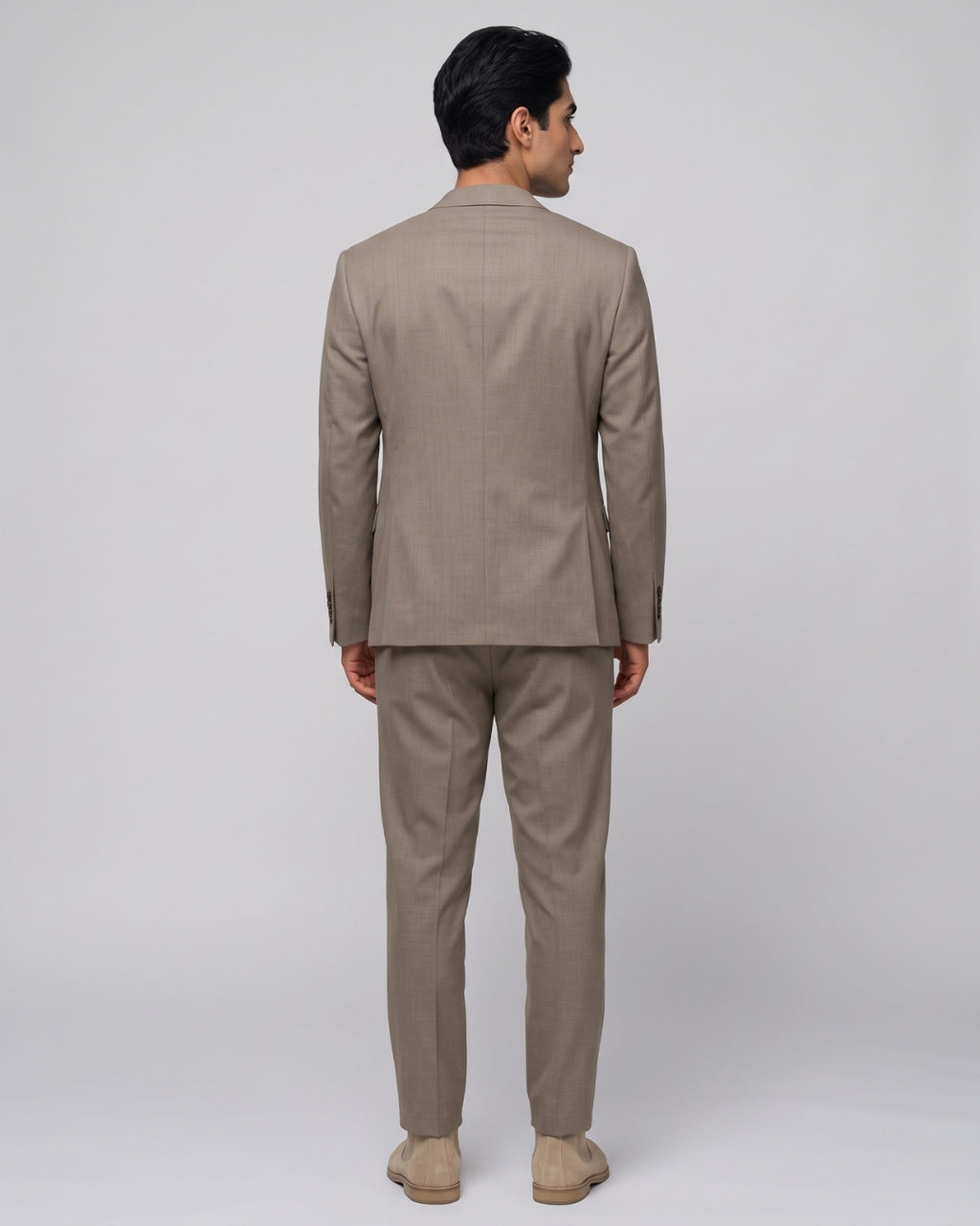 Classic Taupe Blazer and Trouser Set