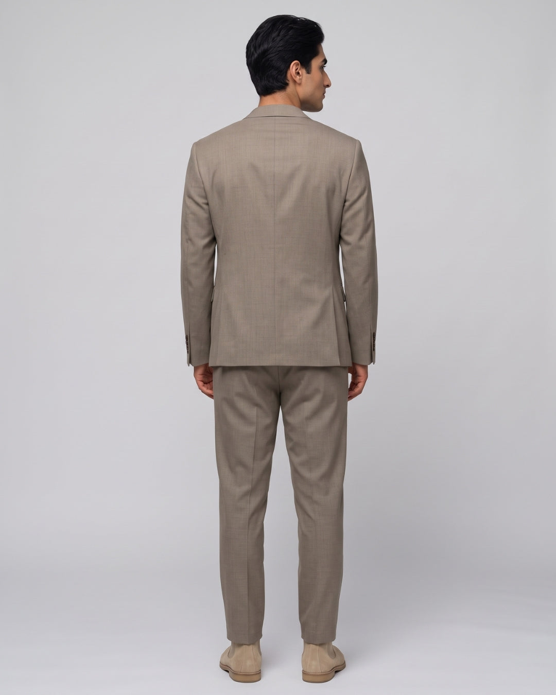 Classic Taupe Blazer and Trouser Set