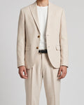 Essential Linen-Blend Blazer and Pants Set
