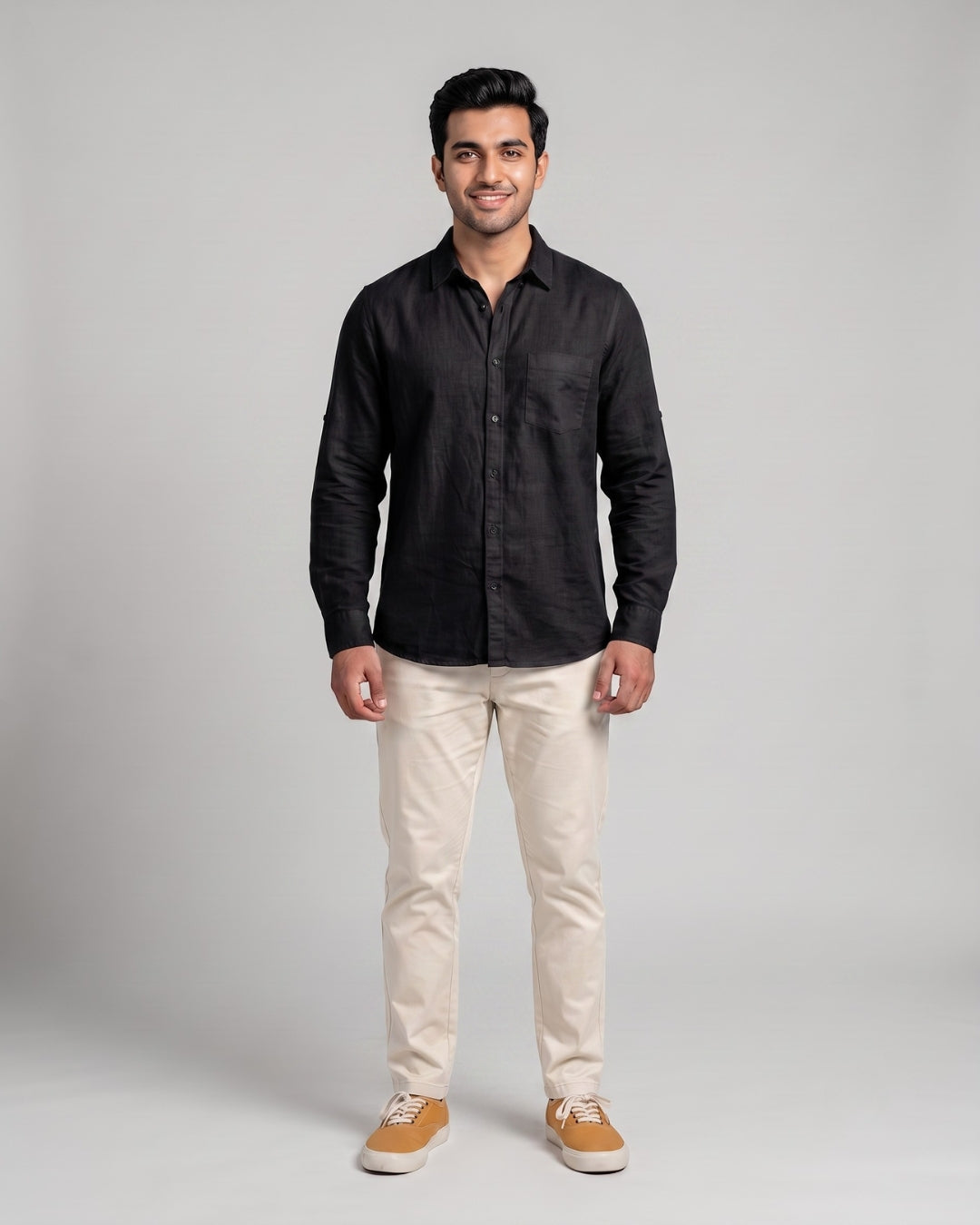 Relaxed Fit Button-Down Shirt