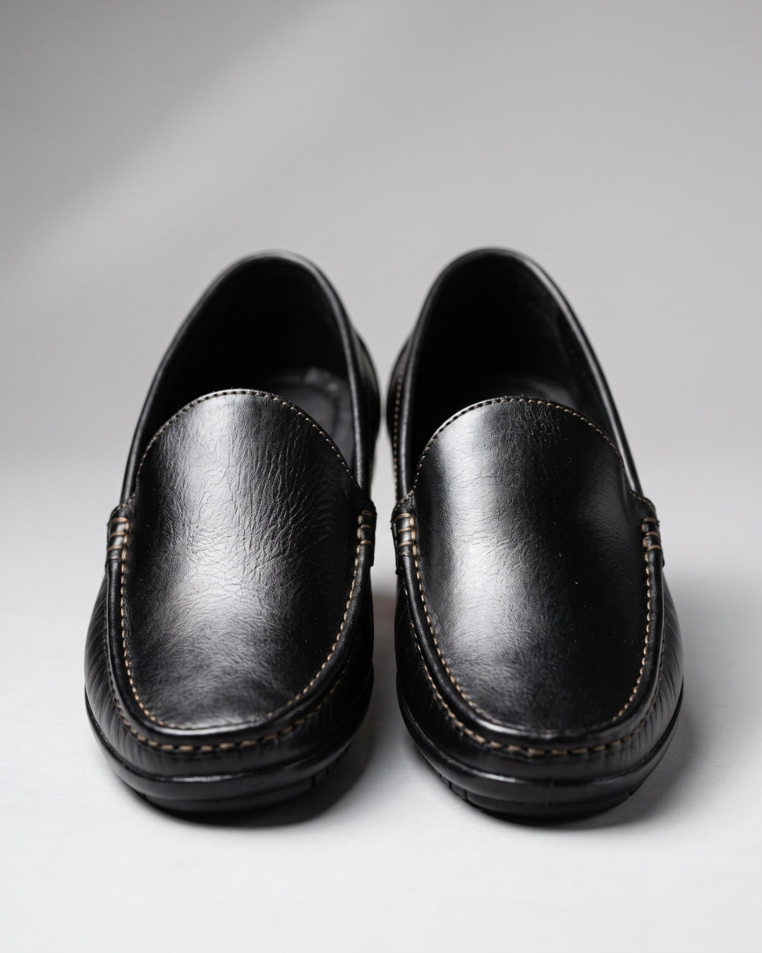 Classic Black Slip-On Moccasin