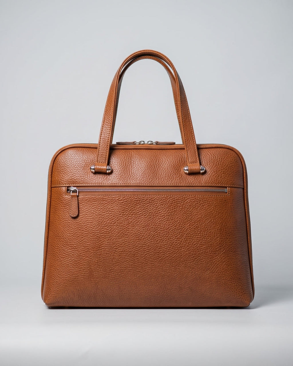 Women's Brown Pebbled Leather Tote