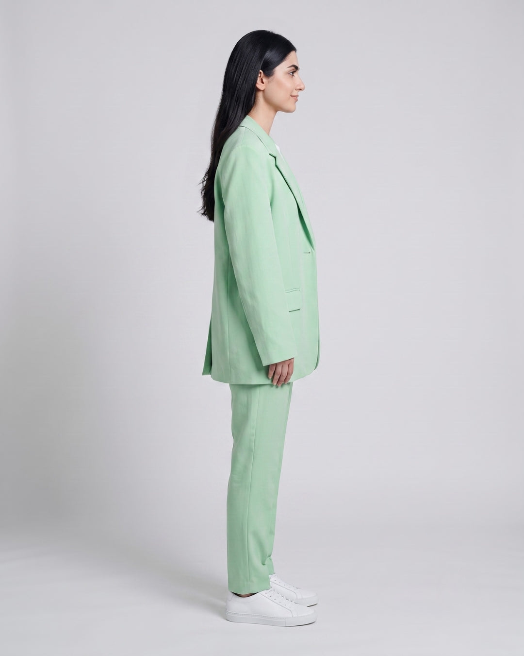 Women's Relaxed Mint 3-Piece Suit