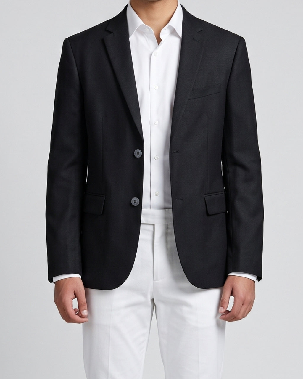 Everyday Black Two-Button Blazer