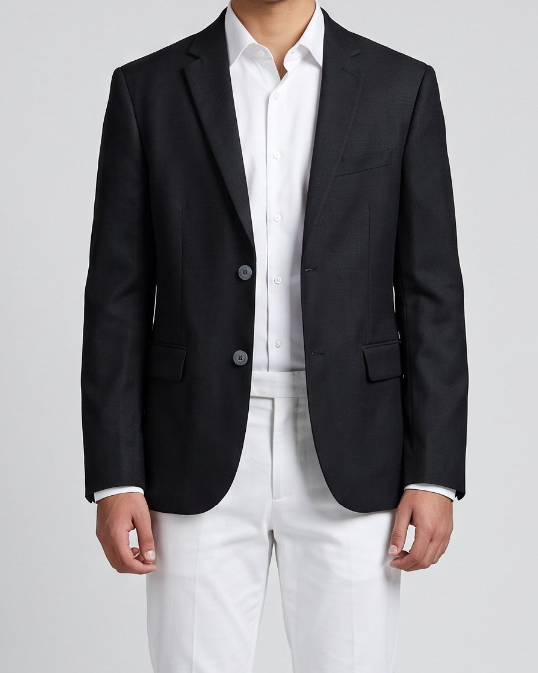 Everyday Black Two-Button Blazer