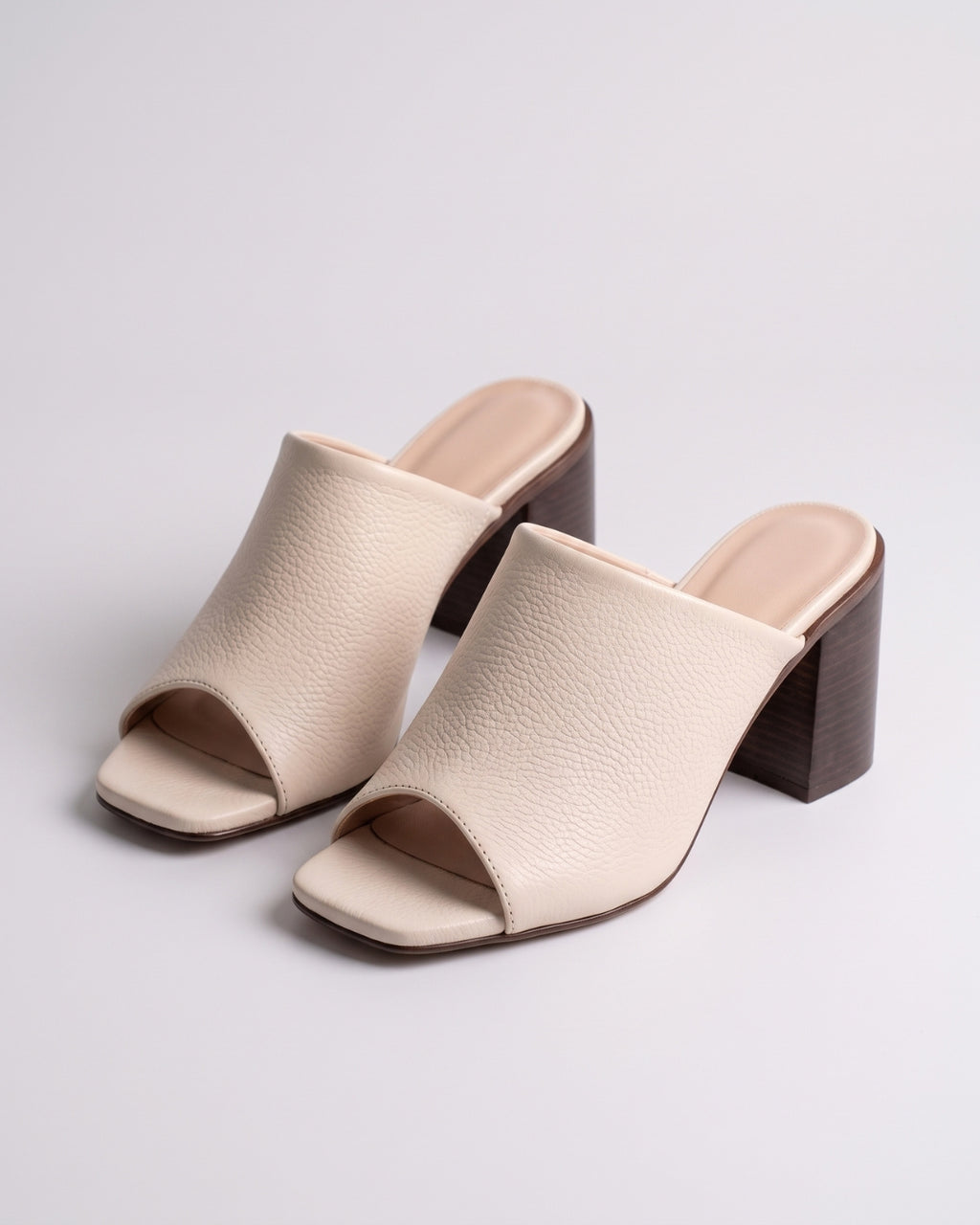 Relaxed Fit Peep-Toe Sandals