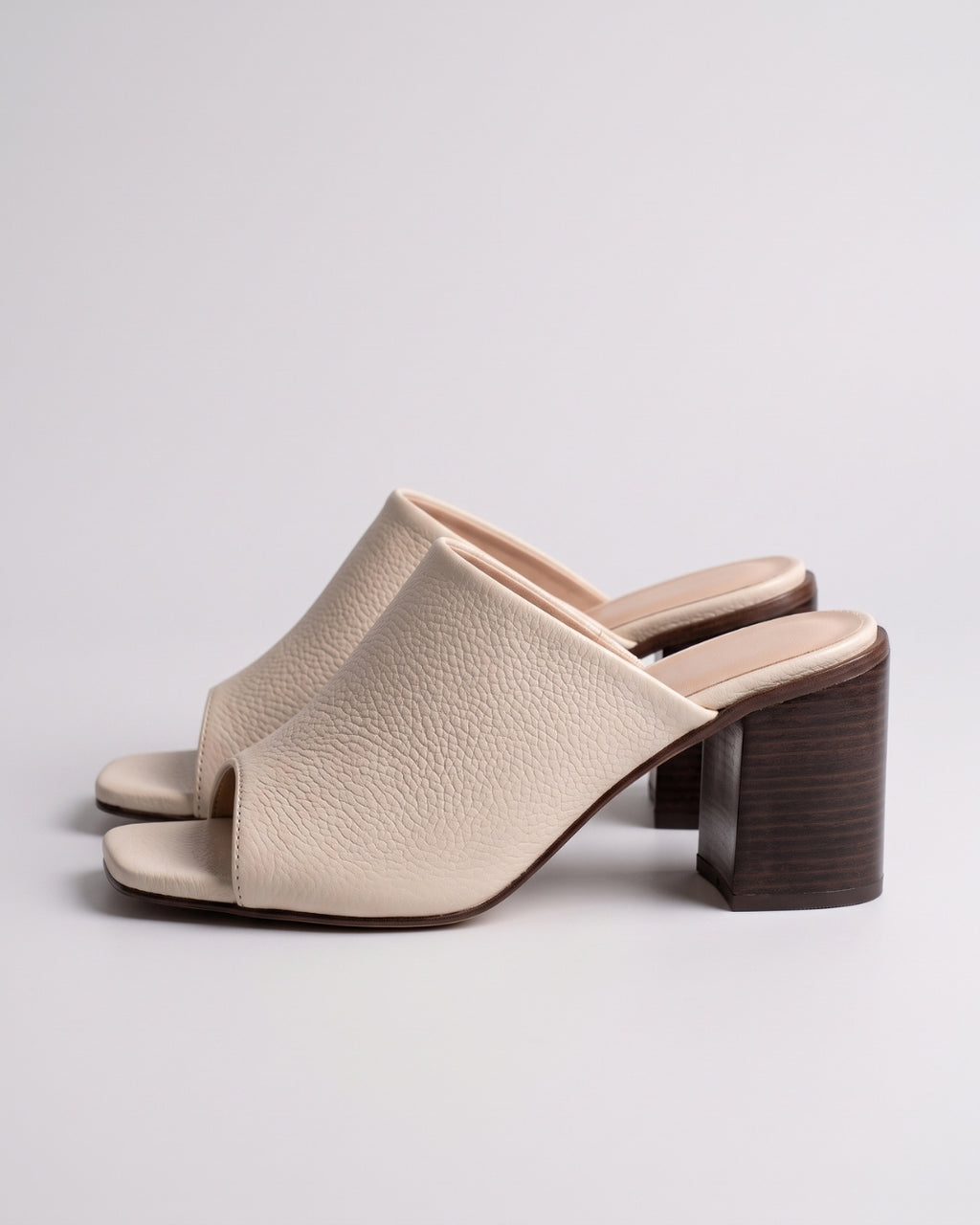 Relaxed Fit Peep-Toe Sandals