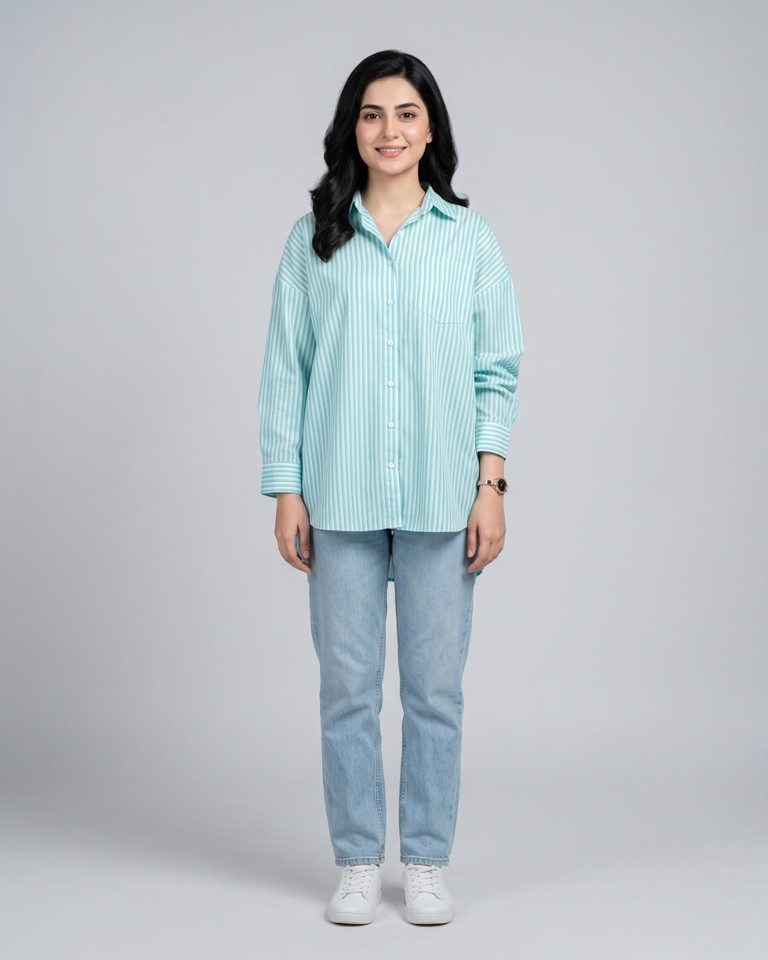 Classic Relaxed Fit Striped Shirt