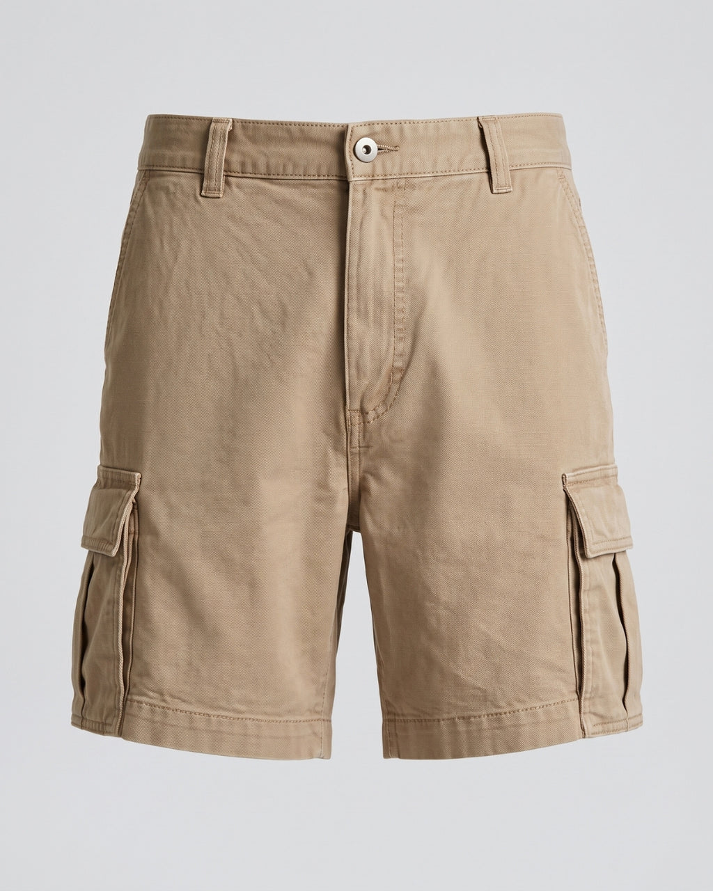 Everyday Beige Utility Shorts