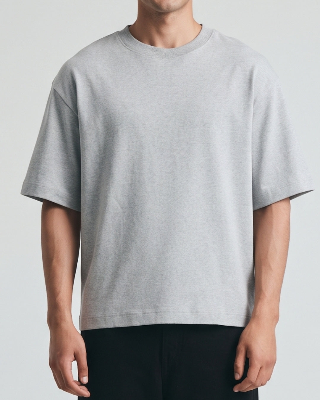 Relaxed Fit Light Grey Tee