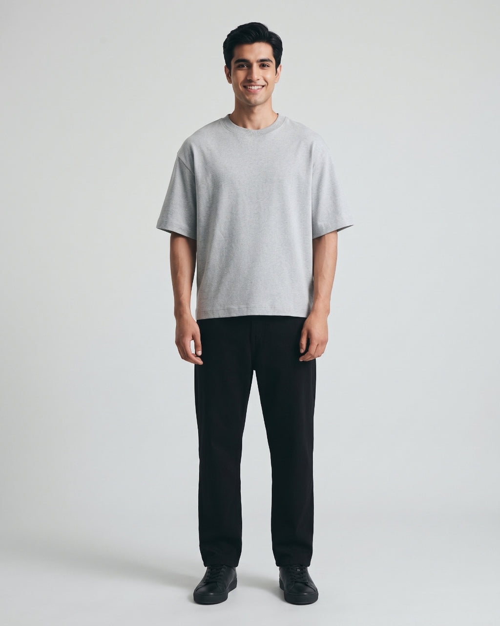 Relaxed Fit Light Grey Tee