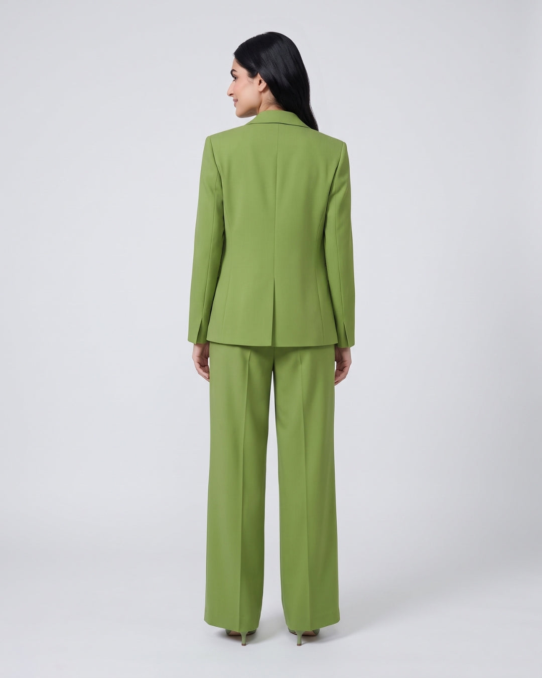 Classic Olive Green Three-Piece Suit