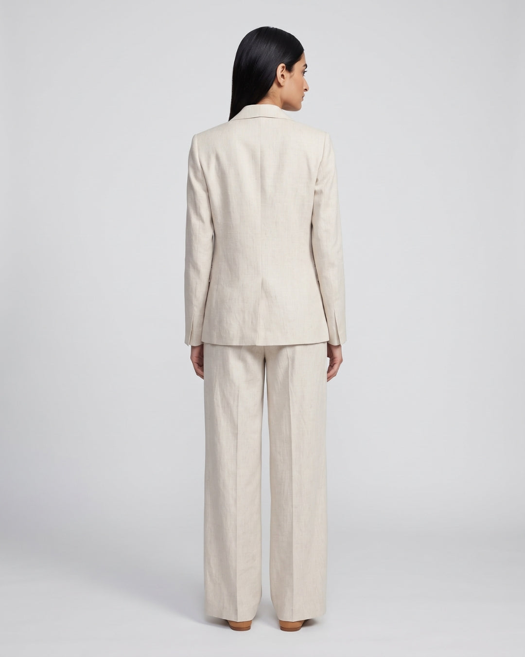 Tailored Off White Three-Piece Suit