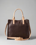 Classic Two-Tone Satchel Handbag