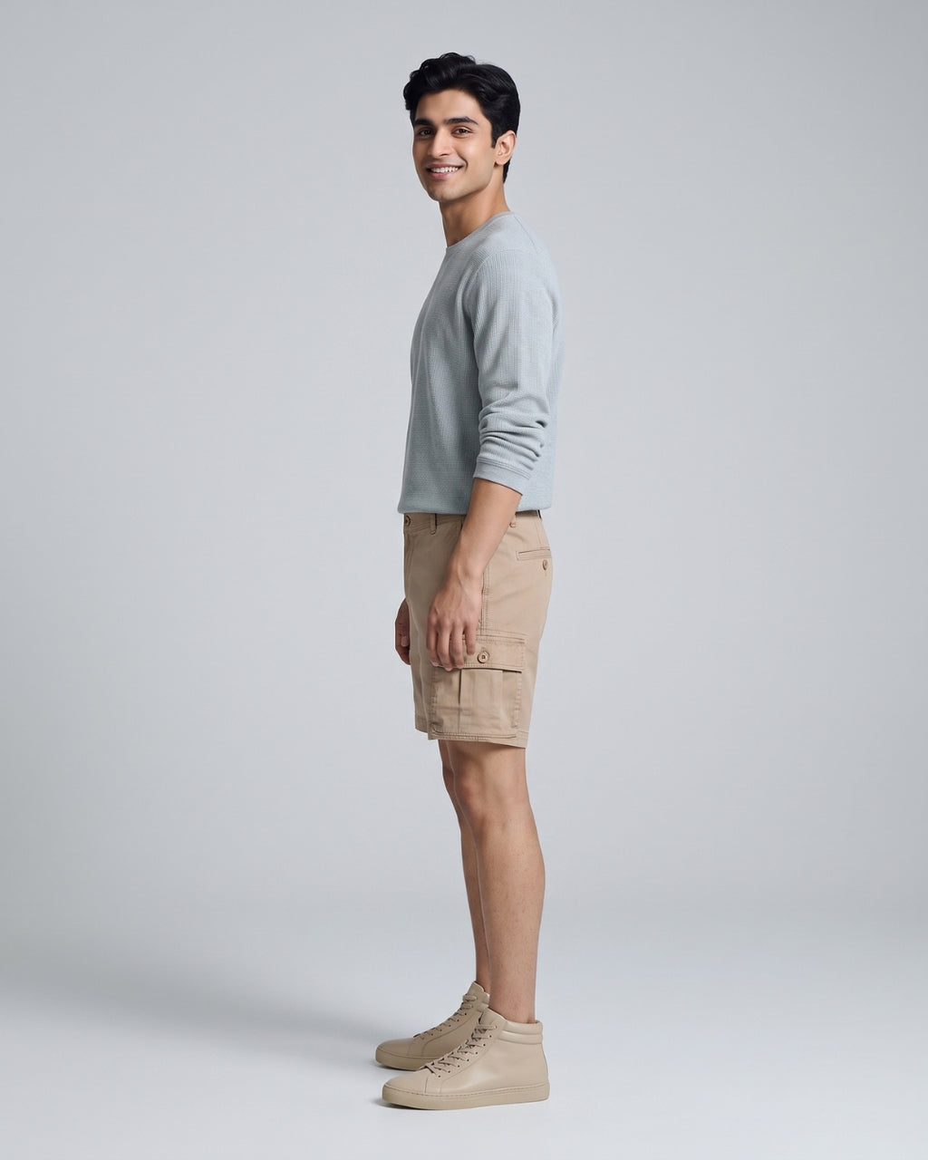 Everyday Beige Utility Shorts