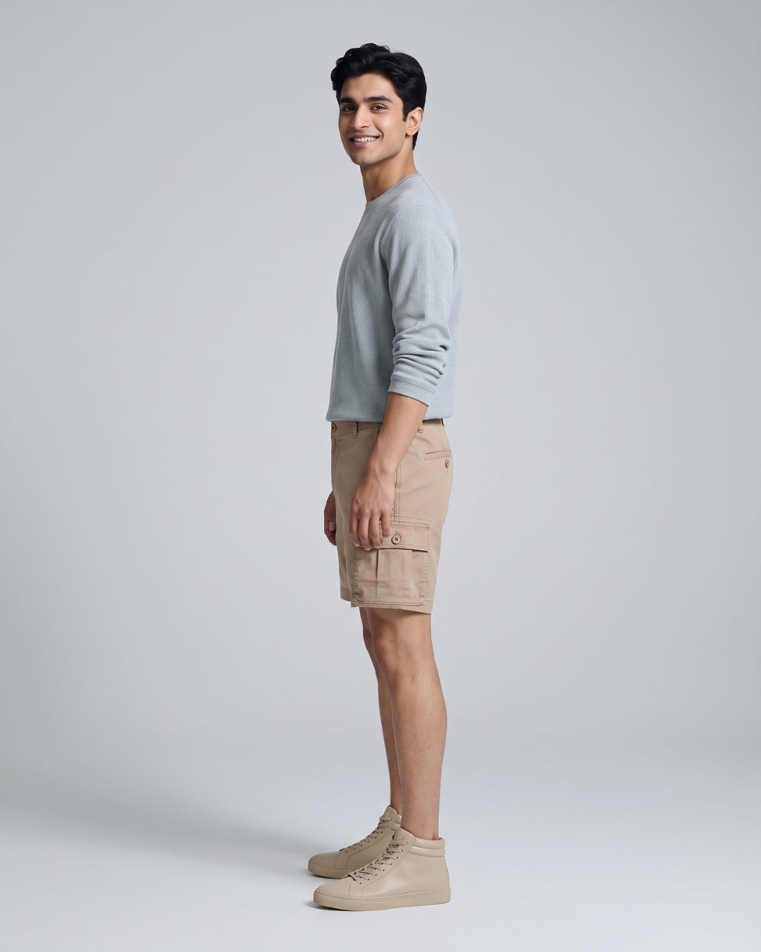 Everyday Beige Utility Shorts