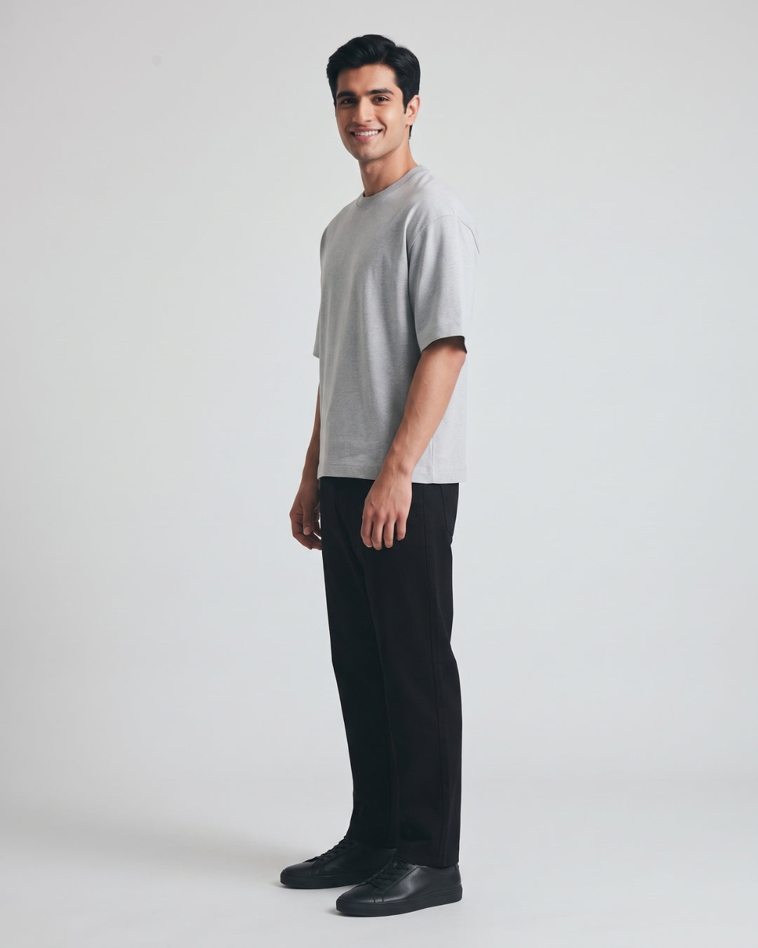 Relaxed Fit Light Grey Tee