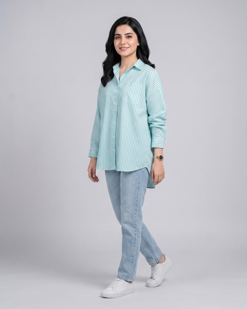 Classic Relaxed Fit Striped Shirt