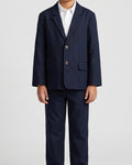 Classic Navy Three-Piece Formal Suit