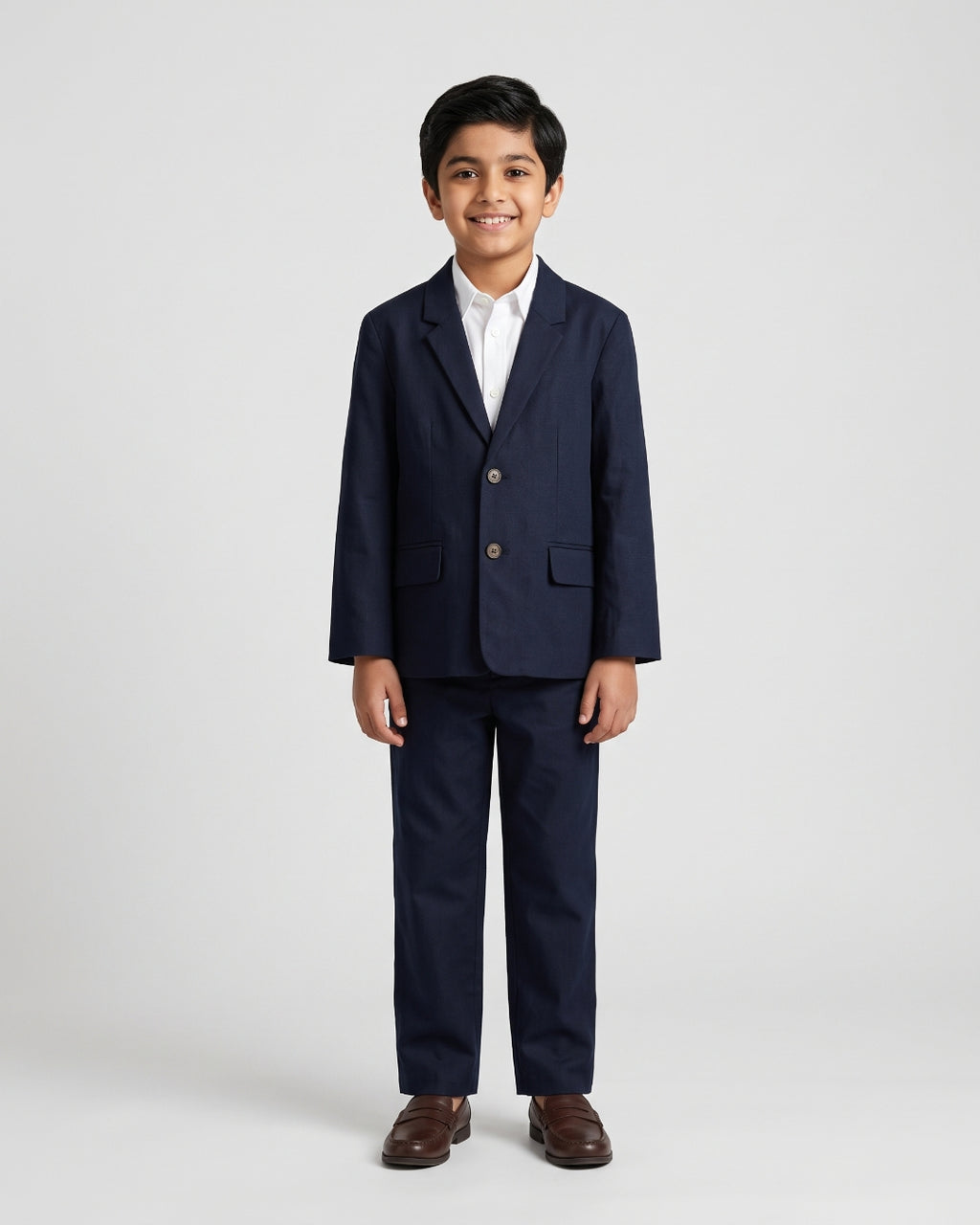 Classic Navy Three-Piece Formal Suit