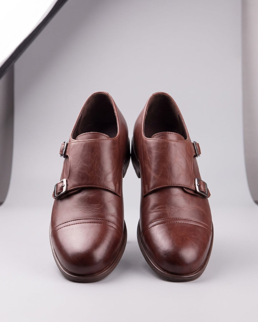 Classic Brown Leather Monk Strap